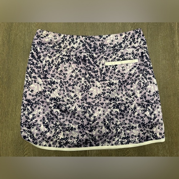 PGA GOLF PURPLE FLORAL ATHLETIC SKORT - Size Medium SKU:6 - Picture 7 of 7